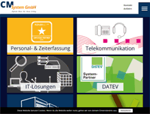 Tablet Screenshot of cm-system.de